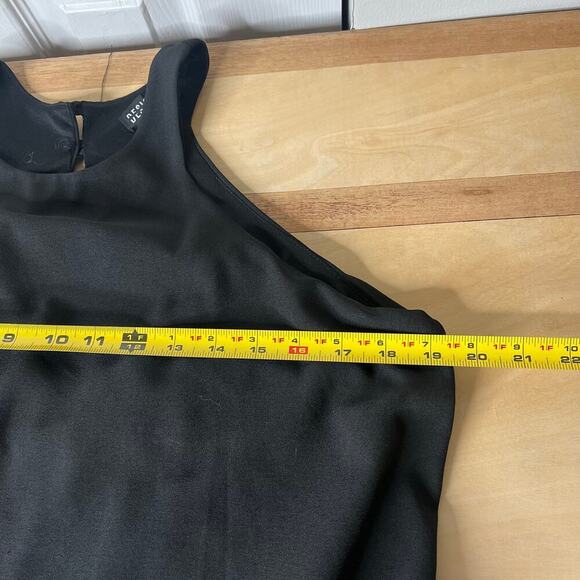 Design Lab Women's Black Jumpsuit Size Large Sleeveless Layered Pockets Flowy - Picture 9 of 10